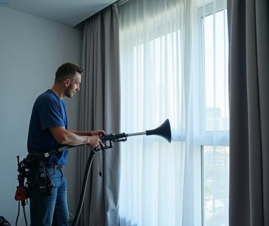 Professional drapes cleaning process tools Matty Curtain Cleaning ellen-grove
